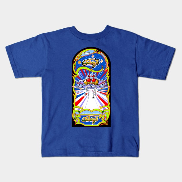 Galaga Cabinet Art Shirt Kids T-Shirt by RoswellWitness